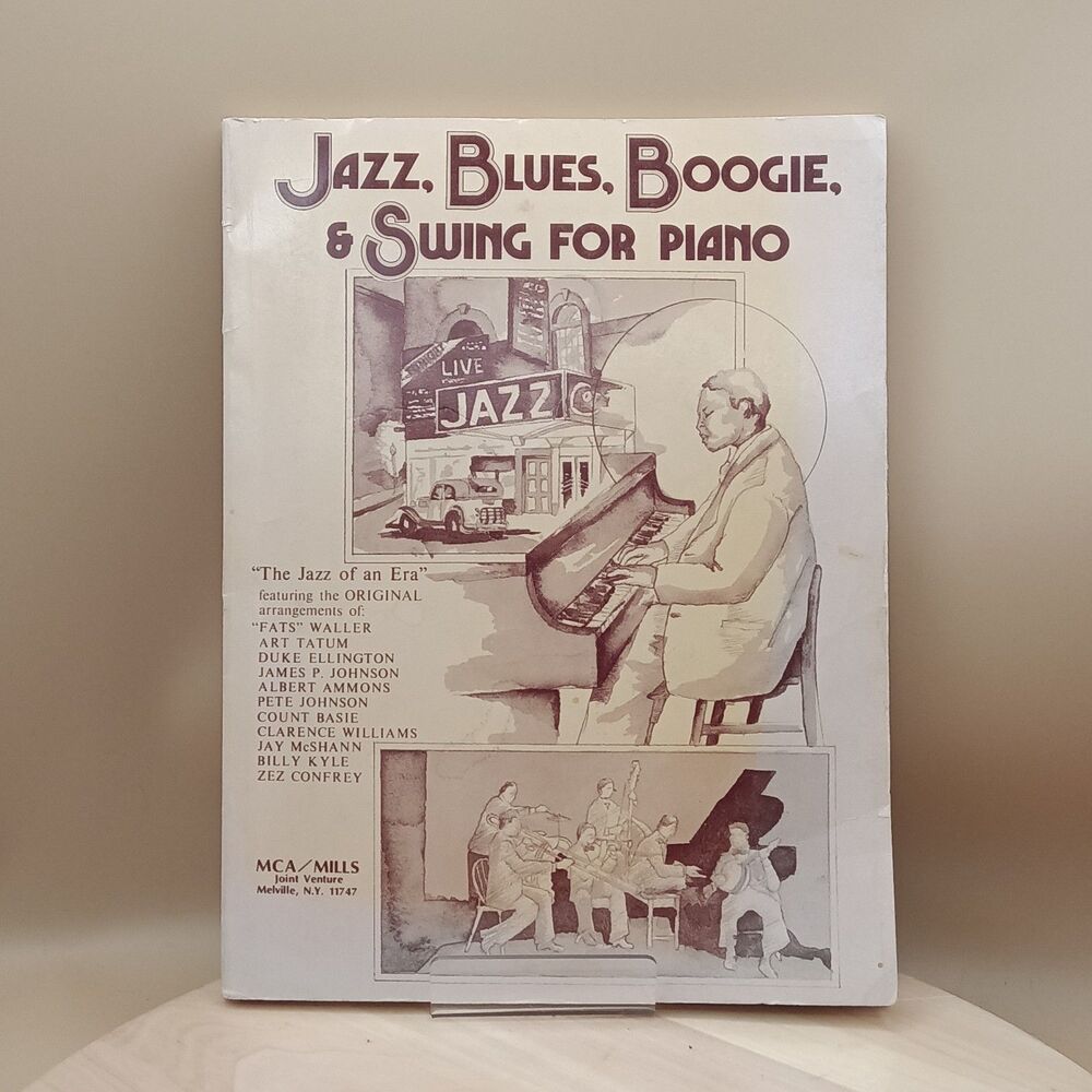 Jazz Blues Boogie & Swing for Piano 1977 MCA Mills Ronny Schiff Jazz